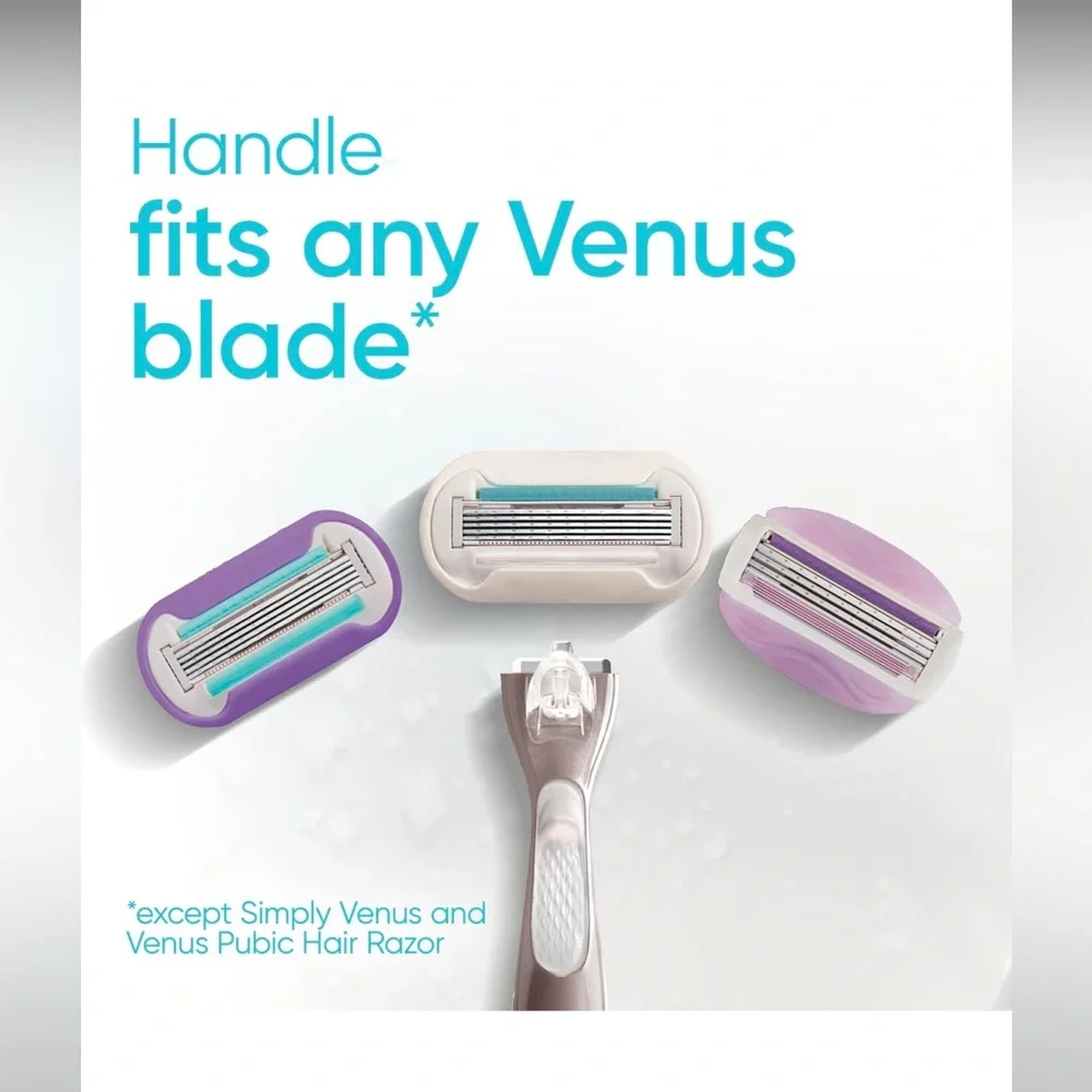 Set of 2-Venus Deluxe Smooth‎ Sensitive Women's Razor Blade Refills, 4 Count
